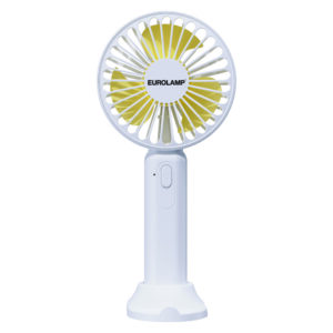 HAND FAN RECHARGEABLE WITH USB Φ9 WHITE-YELLOW